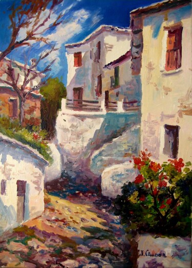 Alpujarra, Granada. Acrlico sobre lienzo Peinture intitulée "Alpujarra, Granada.…" par Jose Camero Hernandez, Œuvre d'art originale, Acrylique