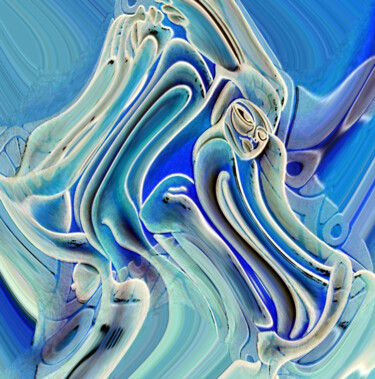 Peinture intitulée "sonho inquieto 001" par Antonio Guimaraes, Œuvre d'art originale, Embossage