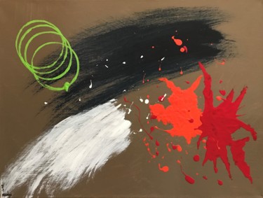 Painting titled "SPLAT!" by Mitch Nye, Original Artwork, Acrylic