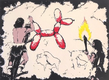 印花与版画 标题为“Croma-Koons Grotte…” 由Canned, 原创艺术品, 丝网印刷
