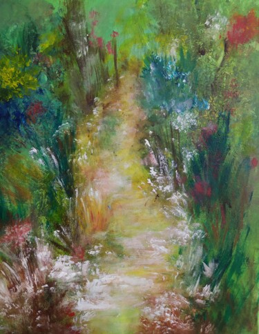 Pathway Painting titled "Pathway" by Alexandra Petropoulou, Original Artwork, Acrylic