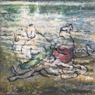 Peinture intitulée "Les Eaux de Lumière…" par Françoise Bagnéres, Œuvre d'art originale, Acrylique