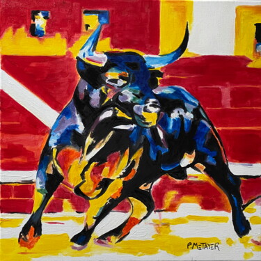 Peinture intitulée "Entrée en scène" par Philippe Metayer, Œuvre d'art originale, Huile