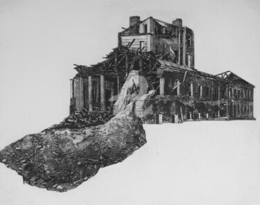 Printmaking titled "Coulée Douce I" by Anna Shibanova, Original Artwork, Etching