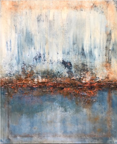 Art abstrait 2020 rouille Pintura titulada "Art abstrait 2020 r…" por Sergio Aranda, Obra de arte original, Acrílico Montado en Bastidor de camilla de…