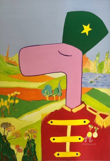 "Bandsman Pinko" başlıklı Tablo Nida Acun tarafından, Orijinal sanat, Akrilik