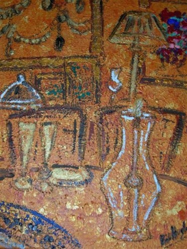 Peinture intitulée "Table" par Barbara Hughes, Œuvre d'art originale