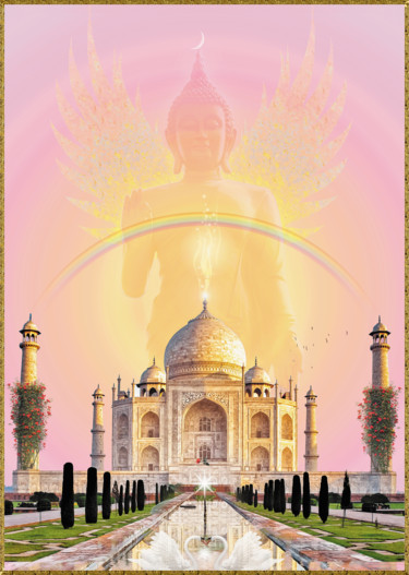 数字艺术 标题为“Le temple de l'amour” 由Harald Dastis, 原创艺术品, 数字油画