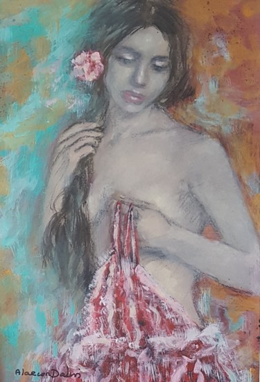 Oeuvre sur papier beaux arts : féminité 제목이 "Oeuvre sur papier b…"인 미술작품 Danielle Alarcon Dalvin로, 원작, 수채화