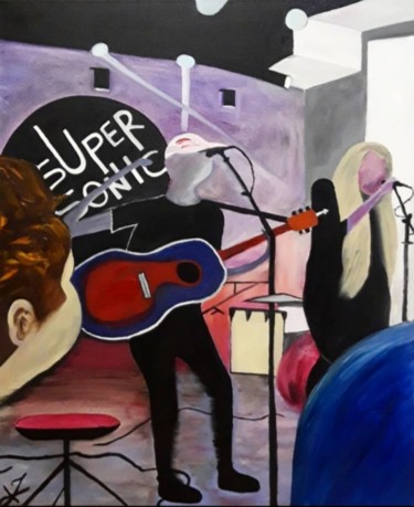 绘画 标题为“Supersonic” 由Justine De Meerschman, 原创艺术品, 油