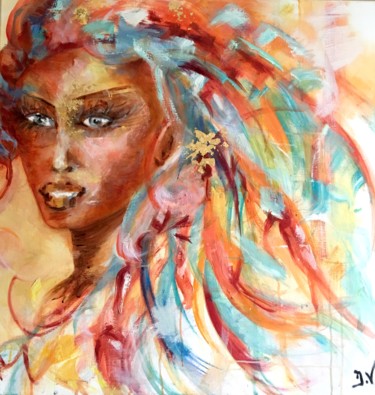 Peinture intitulée "Carnaval 2" par Isabelle Verdenne, Œuvre d'art originale, Huile