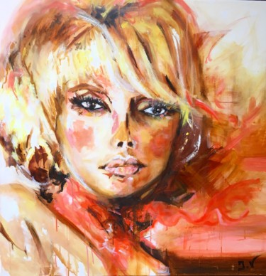 Peinture intitulée "Egérie" par Isabelle Verdenne, Œuvre d'art originale, Huile