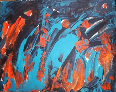 Peinture intitulée "Avance" par Seny Jasna, Œuvre d'art originale, Acrylique
