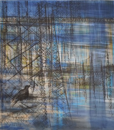 Painting titled "Dönüş Yolu (Way Bac…" by Perihan Dikilitaş, Original Artwork, Acrylic