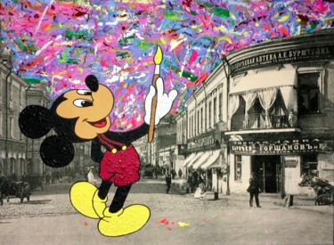 103 「103」というタイトルの絵画 Yury Korolkovによって, オリジナルのアートワーク, アクリル ウッドストレッチャーフレームにマウント