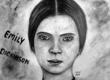 La geniale poetessa Emily Dickinson Painting titled "La geniale poetessa…" by Gian Roberto Tognetti, Original Artwork, Graphite