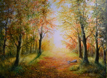 Peinture intitulée "La lumière d'un mat…" par Gérard Jéhin, Œuvre d'art originale, Huile