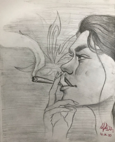 "Marijuana" başlıklı Resim Alp Bektaş tarafından, Orijinal sanat, Karakalem