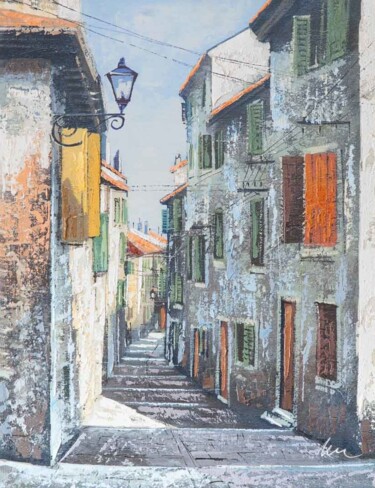 绘画 标题为“Rovinj Old Town, ac…” 由Filip Petrovic, 原创艺术品, 丙烯