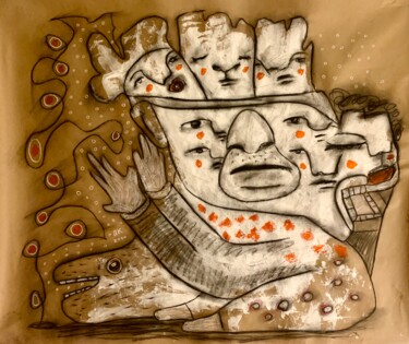 绘画 标题为“The odd gossip” 由Pavel Kuragin, 原创艺术品, 丙烯