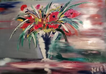 Peinture intitulée "Fuck the covid II" par Pascal Jung, Œuvre d'art originale, Huile