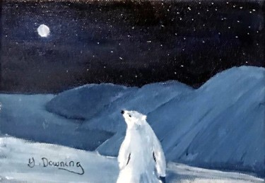 Peinture intitulée "Poussières d'étoiles" par Yves Downing, Œuvre d'art originale, Acrylique