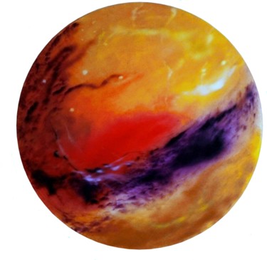 Peinture intitulée "clin d'oeil" par Frederique Reffet, Œuvre d'art originale, Huile