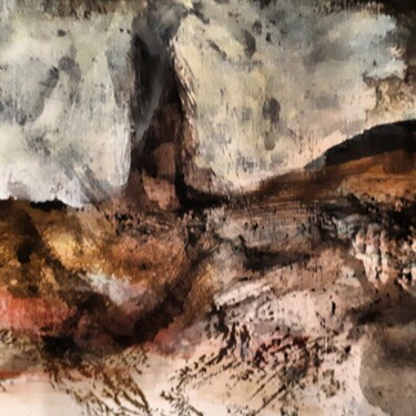 Peinture intitulée "" Comme une flamme "" par Alain Tardieu, Œuvre d'art originale, Acrylique Monté sur Châssis en bois