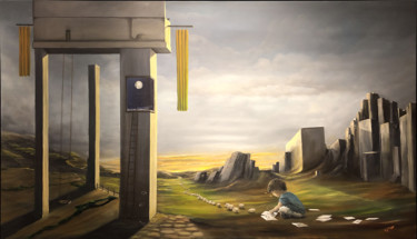 绘画 标题为“Der Träumer” 由Carola Eleonore Thiele, 原创艺术品, 油