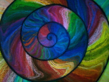 "Улиткообразная гала…" başlıklı Tablo Степан Шипков tarafından, Orijinal sanat, Pastel