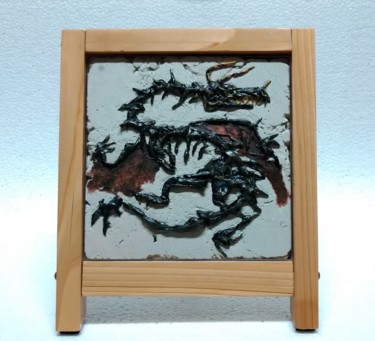 Sculptuur getiteld "Draco : L277" door Laou, Origineel Kunstwerk, Hars