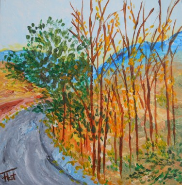 Pintura titulada "Couleurs d'Automne…" por Piroska Fekete Fkt, Obra de arte original, Acrílico