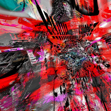 Featherweight Explosion Arts numériques intitulée "Featherweight Explo…" par Pascal Moulin, Œuvre d'art originale, Travail numérique 2D