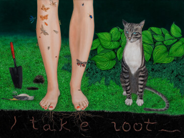 I take root Peinture intitulée "I take root" par Natalie Levkovska, Œuvre d'art originale, Huile