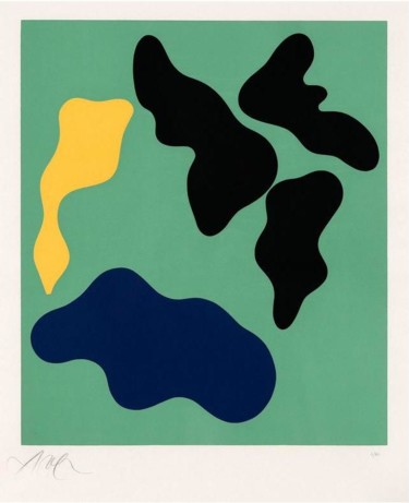印花与版画 标题为“Jean Arp Compositio…” 由Ferdinando Maggiorano, 原创艺术品, 光刻技术