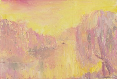 Painting titled "На берегу" by Agatha Ya Sokolova, Original Artwork, Oil