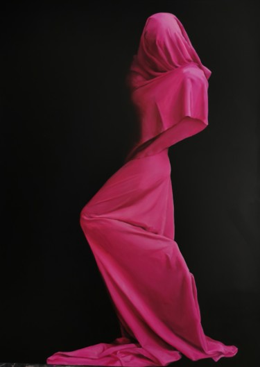 Painting titled "Nakedness IV" by Enrique Etievan, Original Artwork, Oil Mounted on Wood Stretcher frame