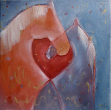 CHEVAUX AMOUR Peinture intitulée "CHEVAUX AMOUR" par Philippe Graillot (TORGALLI), Œuvre d'art originale, Huile