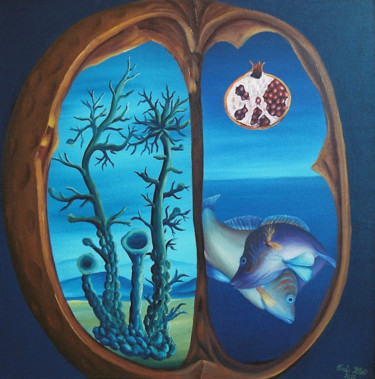 绘画 标题为“Womb of the Earth” 由Vinko Hlebs, 原创艺术品, 油