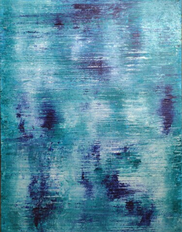Painting titled "Blue Magic 1" by Burkhard Baier, Original Artwork, Acrylic