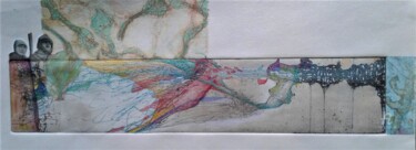 Gravures & estampes intitulée "Après l'éffondremen…" par Lilli Deutsch, Œuvre d'art originale, Gravure