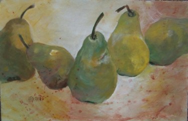 Peinture intitulée "... cinq offertes .…" par Anne-Frédérique Ferret, Œuvre d'art originale, Autre