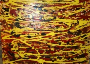 Peinture intitulée "Rainures" par Philipps.Pagès.Michèle, Œuvre d'art originale, Acrylique