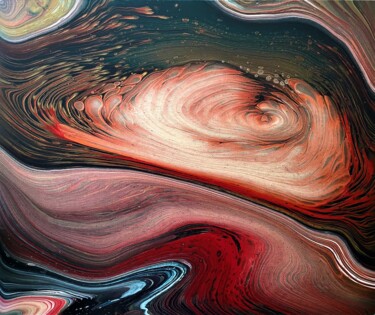 Sliding Upward #artistsupportpledge Painting titled "Sliding Upward #art…" by Teresa Kosakowska-Cholody, Original Artwork, Acrylic
