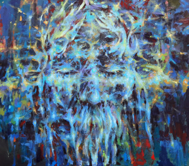 Schilderij getiteld "Multi-faceted" door Sergey Sklyarov (Sklyar), Origineel Kunstwerk, Olie Gemonteerd op Frame voor houten…