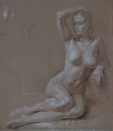 Sitting nude