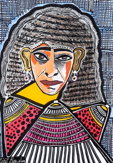 Exquisite portraits by Mirit Ben-Nun modern artist 绘画 标题为“Exquisite portraits…” 由Mirit Ben-Nun, 原创艺术品, 墨