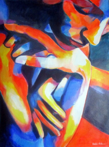 Painting titled ""Digress"" by Helena Wierzbicki, Original Artwork, Acrylic