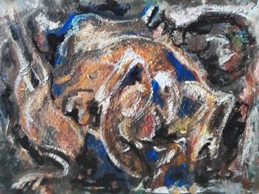 Painting titled "" Sans  couleurs.."" by Sam Keusseyan, Original Artwork, Acrylic