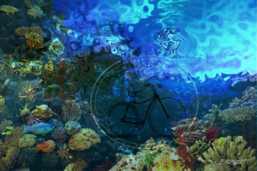 Digitale Kunst mit dem Titel "No Pollution Please" von Marc Bulyss, Original-Kunstwerk, Digitale Malerei